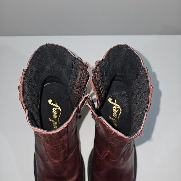 Free People Burgundy Heeled Boots - Picture 9 of 12